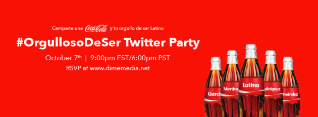 Coca-Cola #OrgullosoDeSer Twitter Party Invite Creative